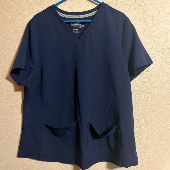 Fabletics Navy V-Neck Top - Picture 1 of 3